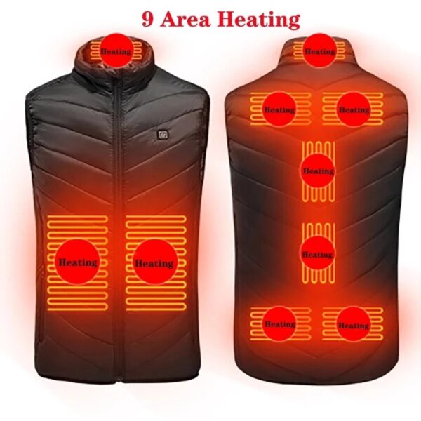 9-Zone Heat Vest For Men Women - Image 3