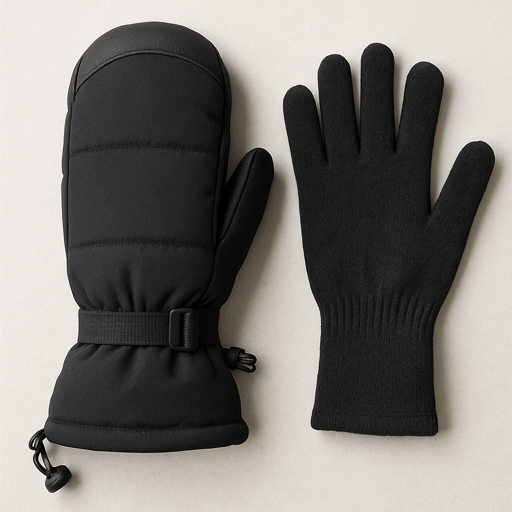 ski mitten with liner