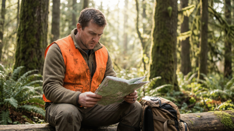 hunters wear camo with orange vest