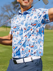 golf sublimation polo shirt